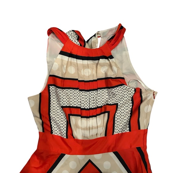 Eliza J Scarf Print Halter Maxi Dress Geometric - Picture 5 of 7